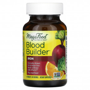 MegaFood, Blood Builder, 60 таблеток - описание | фото