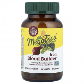 MegaFood, Blood Builder™, железо, 60 таблеток - описание | фото