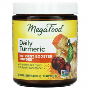 MegaFood, Daily Turmeric, питательная добавка в порошке, без сахара, 59,1 г (2,08 унции) в Москве - eco-herb.ru | фото