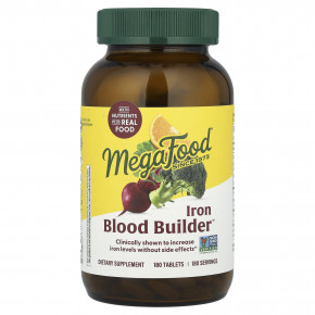 MegaFood, Iron Blood Builder™, 180 таблеток - описание | фото