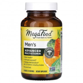 MegaFood, улучшенный мультивитаминный комплекс, для мужчин, 60 таблеток - описание
