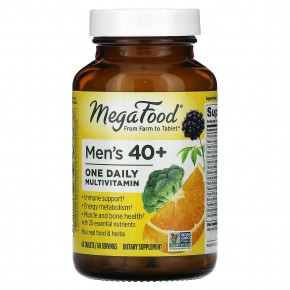 MegaFood, Мультивитамины для мужчин старше 40 лет, 60 таблеток - описание