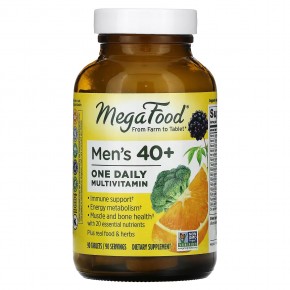 MegaFood, Men Over 40, мультивитамины для мужчин старше 40 лет, для приема один раз в день, 90 таблеток в Москве - eco-herb.ru | фото