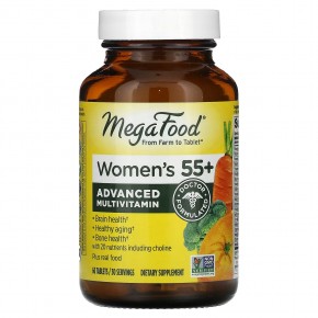 MegaFood, комплекс витаминов и микроэлементов для женщин старше 55 лет, 60 таблеток - описание