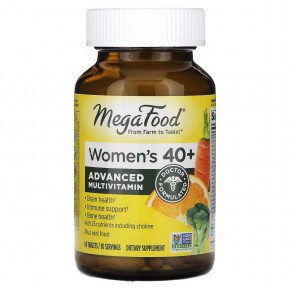 MegaFood, улучшенный мультивитаминный комплекс, для женщин старше 40 лет, 60 таблеток - описание