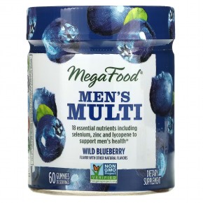 MegaFood, Мультивитамины для мужчин, дикая голубика, 60 жевательных таблеток в Москве - eco-herb.ru | фото