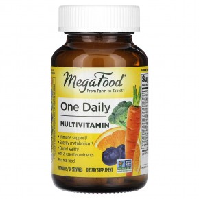 MegaFood, One Daily Multivitamin, мультивитаминный комплекс, 60 таблеток - описание