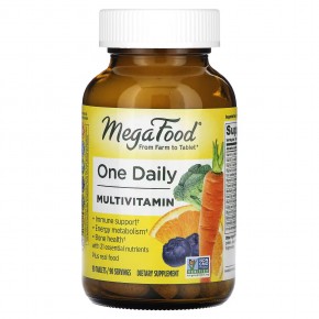 MegaFood, One Daily Multivitamin, мультивитаминный комплекс, 90 таблеток - описание