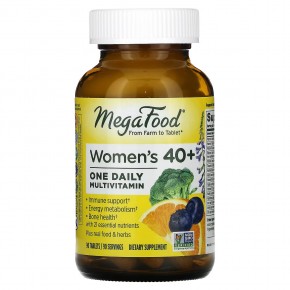 MegaFood, Мультивитамины для женщин старше 40 лет, 90 таблеток - описание