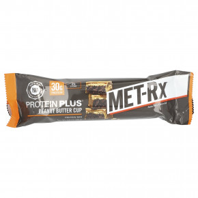 MET-Rx, Protein Plus Bar, батончик с арахисовой пастой, 9 шт. по 85 г (3 унции) в Москве - eco-herb.ru | фото