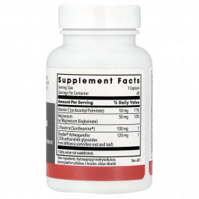 Metabolic Maintenance, ашваганда плюс, смесь с L-теанином и магнием, 60 вегетарианских капсул в Москве - eco-herb.ru | фото