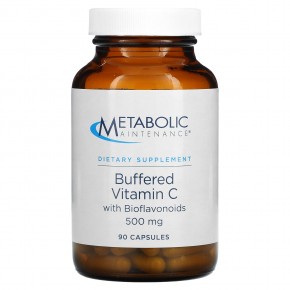 Metabolic Maintenance, Буферный витамин С с биофлавоноидами, 500 мг, 100 капсул в Москве - eco-herb.ru | фото