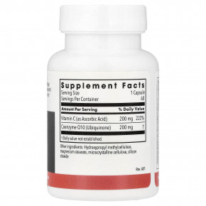 Metabolic Maintenance, коэнзимQ10, 200 мг, 60 вегетарианских капсул в Москве - eco-herb.ru | фото