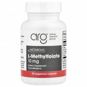 Metabolic Maintenance, L-метилфолат, 10 мг, 90 вегетарианских капсул - описание | фото