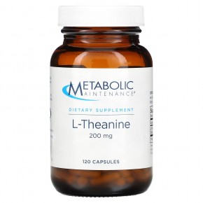 Metabolic Maintenance, L-теанин, 200 мг, 120 капсул в Москве - eco-herb.ru | фото