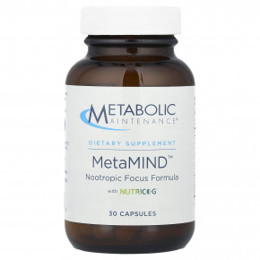 Metabolic Maintenance, MetaMIND ™, 30 капсул - описание | фото