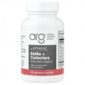 Metabolic Maintenance, SAMe с кофакторами, 60 вегетарианских капсул - описание | фото