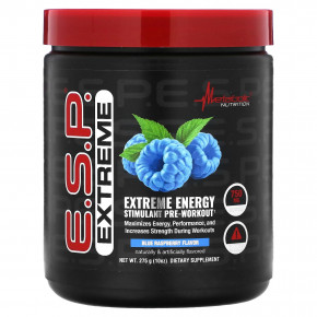 Metabolic Nutrition, ESP Extreme Energy Stimulant Pre-Workout, синяя малина, 275 г (10 унций) в Москве - eco-herb.ru | фото