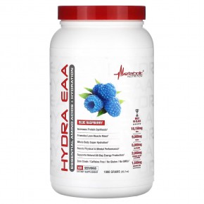 Metabolic Nutrition, Hydra EAA, голубая малина, 1000 г (35,2 унции) - описание