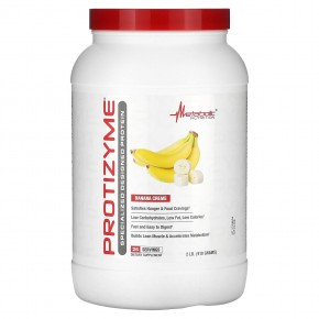 Metabolic Nutrition, Protizyme, Specialized Designed Protein, банановый крем, 910 г (2 фунта) - описание