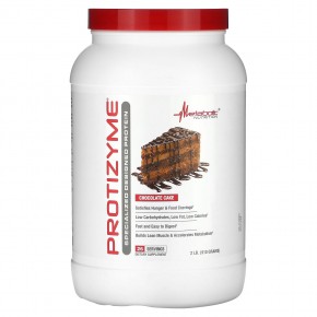 Metabolic Nutrition, Protizyme, Specialized Designed Protein, шоколадный торт, 910 г (2 фунта) - описание
