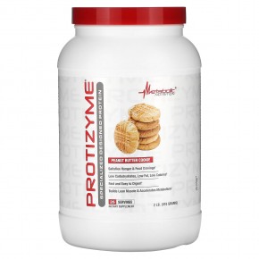 Metabolic Nutrition, Protizyme, Specialized Designed Protein, печенье с арахисовой пастой, 910 г (2 фунта) - описание