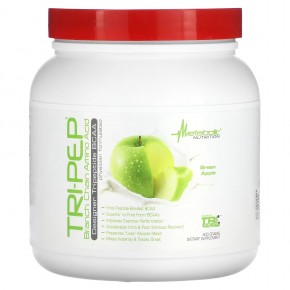 Metabolic Nutrition, Tri-Pep, Branch Chain Amino Acid, Green Apple, 14.1 oz (400 g) в Москве - eco-herb.ru | фото