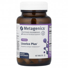 Metagenics, Licorice Plus®, 60 таблеток - описание | фото