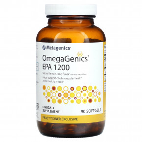 Metagenics, OmegaGenics®, EPA 1200, Natural Lemon Lime, 90 Softgels в Москве - eco-herb.ru | фото