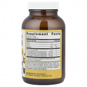 Metagenics, OmegaGenics®, рыбий жир с ЭПК и ДГК, натуральный лимон, 1000 мг, 60 мягких таблеток в Москве - eco-herb.ru | фото