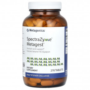 Metagenics, SpectraZyme Metagest, 270 таблеток - описание | фото