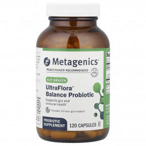 Metagenics, UltraFlora® Balance Probiotic, 55 мг (15 млрд КОЕ), 120 капсул - описание | фото