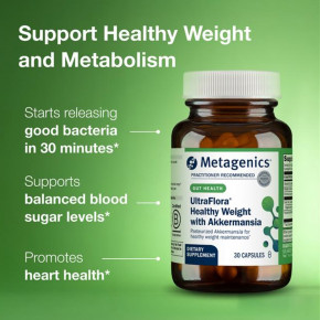 Metagenics, UltraFlora® Healthy Weight с Akkermansia, 30 капсул в Москве - eco-herb.ru | фото