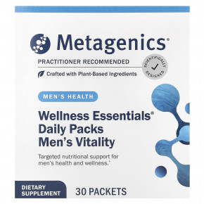 Metagenics, Wellness Essentials®, Men's Vitality, мультивитамины для мужчин, 30 пакетиков - описание | фото