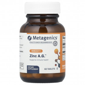 Metagenics, Zinc A.G.™, цинк, 20 мг, 60 таблеток - описание | фото