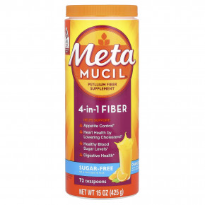 Metamucil, 4-в-1 клетчатка, со вкусом апельсина, 425 г (15 унций) в Москве - eco-herb.ru | фото