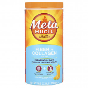 Metamucil, клетчатка и пептиды коллагена, со вкусом апельсина, 564 г (1,2 фунта) в Москве - eco-herb.ru | фото