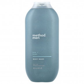 Method, Для мужчин, гель для душа, море и серфинг, 532 мл (18 жидк. унц.) - описание | фото