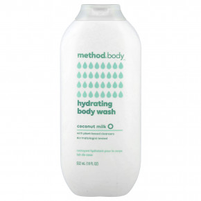 Method, увлажняющий гель для душа, кокосовое молоко, 532 мл (18 жидк. унций) - описание | фото