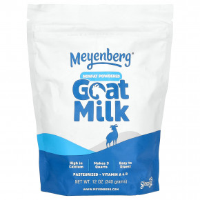 Meyenberg Goat Milk, Обезжиренное сухое козье молоко, 340 г (12 унций) - описание | фото