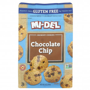 Mi-Del Cookies, хрустящее печенье, с шоколадной крошкой, 227 г (8 унций) - описание