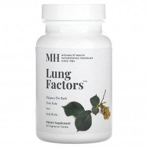 Michael's Health, Lung Factors, 60 вегетарианских таблеток - описание | фото