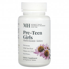 Michael's Health, Мультивитамины для девочек до подросткового возраста, 30 вегетарианских таблеток - описание