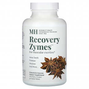 Michael's Health, Recovery Zymes, 270 таблеток, покрытых кишечнорастворимой оболочкой и обеспечивающих стабильный уровень pH - описание | фото