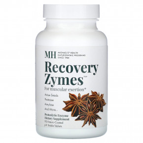 Michael's Health, Recovery Zymes, 90 таблеток с кишечнорастворимой оболочкой и стабильным уровнем pH - описание | фото