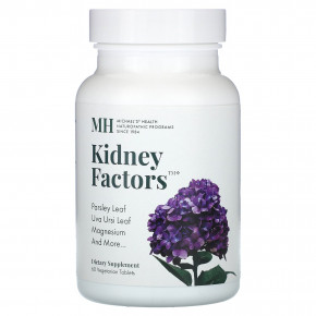 Michael's Naturopathic, Kidney Factors, 60 вегетарианских таблеток - описание | фото
