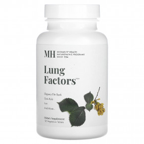 Michael's Naturopathic, Lung Factors, 120 вегетарианских таблеток - описание | фото