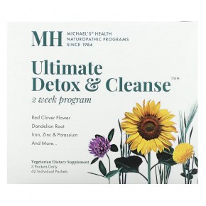 Michael's Naturopathic, Ultimate Detox & Cleanse, детокс и очищение, 42 пакетика в Москве - eco-herb.ru | фото