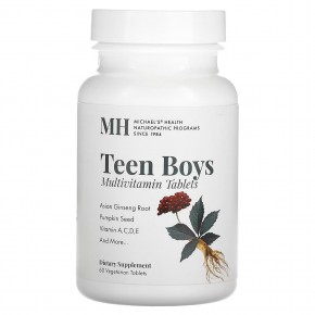 Michael's Naturopathic, Мультивитамины для мальчиков-подростков, 60 вегетарианских таблеток в Москве - eco-herb.ru | фото