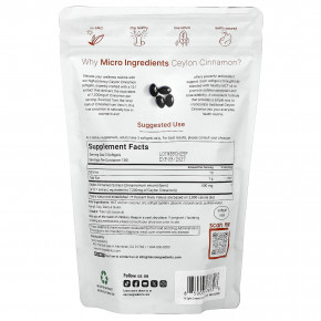 Micro Ingredients, цейлонская корица, 300 капсул (200 мг в 1 капсуле) в Москве - eco-herb.ru | изображение Micro Ingredients, цейлонская корица, 300 капсул (200 мг в 1 капсуле) в Москве - eco-herb.ru | фото